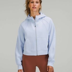 NWT Lululemon Scuba Oversized FullZip Blue Linen